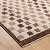 Lifestyle Floors Gingerbread Vernon Checkered Rug