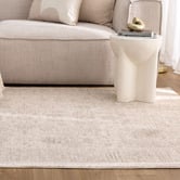 Lifestyle Floors Heritage Monochrome Distressed Border Rug