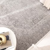 Lifestyle Floors Heritage Monochrome Distressed Medallion Rug