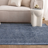 Lifestyle Floors Heritage Monochrome Distressed Medallion Rug