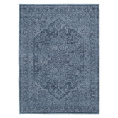 Lifestyle Floors Heritage Monochrome Distressed Medallion Rug