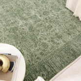 Lifestyle Floors Heritage Monochrome Distressed Border Rug
