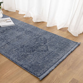 Lifestyle Floors Heritage Monochrome Distressed Medallion Runner