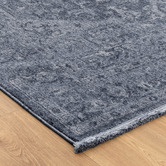 Lifestyle Floors Heritage Monochrome Distressed Medallion Runner