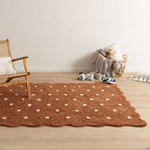 Lifestyle Floors Melissa Scalloped Machine Washable Cotton Rug