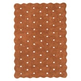 Lifestyle Floors Melissa Scalloped Machine Washable Cotton Rug