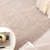 Lifestyle Floors Heritage Monochrome Distressed Medallion Rug