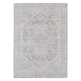 Lifestyle Floors Heritage Monochrome Distressed Medallion Rug