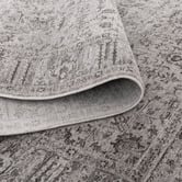 Lifestyle Floors Heritage Monochrome Distressed Border Rug
