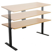 Executive Equipment Natural Rhode Sit & Stand Desk | Temple & Webster