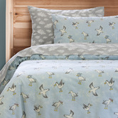 Suiteplay Blue Seagulls Cotton-Blend Quilt Cover Set