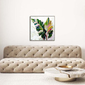 Edition Gallery Rainbow Palms Oak Framed Canvas Wall Art