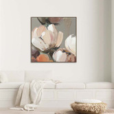 Edition Gallery Caramel Bloom Oak Framed Canvas Wall Art