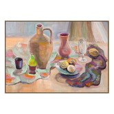 Edition Gallery Teatime Oak Framed Canvas Wall Art