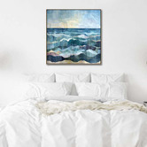 Edition Gallery Costa Azzura Oak Framed Canvas Wall Art