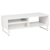 Corner Office White Sheridan Coffee Table