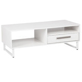 Corner Office White Sheridan Coffee Table