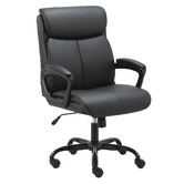 Corner Office Puresoft Mid-Back Faux Leather Office Chair
