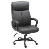 Corner Office Puresoft High-Back Faux Leather Office Chair