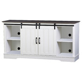 Corner Office Gretel TV Unit with Sliding Doors