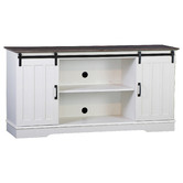 Corner Office Gretel TV Unit with Sliding Doors