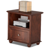 Corner Office Walnut Nabil Printer Cart