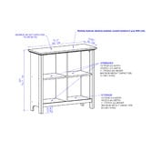 Corner Office Grey &amp; White Armitage 4 Cube Bookcase