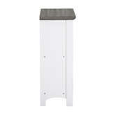 Corner Office Grey &amp; White Armitage 4 Cube Bookcase