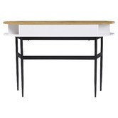Corner Office Polish Console Table