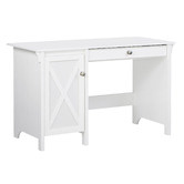 Corner Office White Finley Wooden Writing Desk