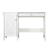 Corner Office White Finley Wooden Writing Desk