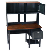 Corner Office Jex Study Desk with Hutch