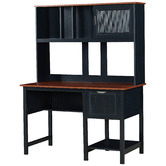 Corner Office Jex Study Desk with Hutch