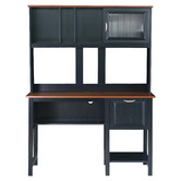 Corner Office Jex Study Desk with Hutch