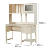 Corner Office Jex Study Desk with Hutch
