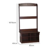 Corner Office Kinman 4 Shelf Hall Tree