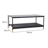 Corner Office Marsha Metal Coffee Table