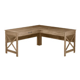Corner Office Nell L-Shaped Desk with Mobile Pedestal
