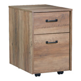 Corner Office Nell L-Shaped Desk with Mobile Pedestal