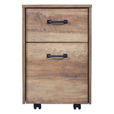 Corner Office Nell L-Shaped Desk with Mobile Pedestal