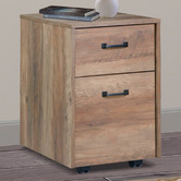 Corner Office Nell L-Shaped Desk with Mobile Pedestal