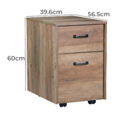 Corner Office Nell L-Shaped Desk with Mobile Pedestal