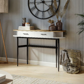 Corner Office Polish Console Table