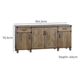Corner Office Alexei 4 Door Sideboard