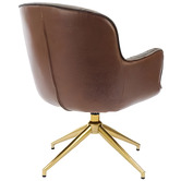 Corner Office Arabella Velvet Swivel Armchair
