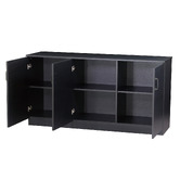 Corner Office Black Helena 3 Door Sideboard Buffet