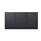Corner Office Black Helena 3 Door Sideboard Buffet