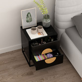 Corner Office Anallise 2 Drawer Bedside Table