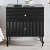 Corner Office Darwin 2 Drawer Bedside Table