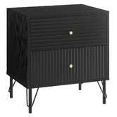 Corner Office Darwin 2 Drawer Bedside Table